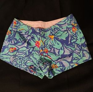 Lilly Pulitzer Size 4 VGUC Callahan Short Blue and teal